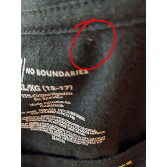 No Boundaries No Bo Black Metallic Gold Cat Print Shirt Women XL Long Sleeve - Picture 9 of 9